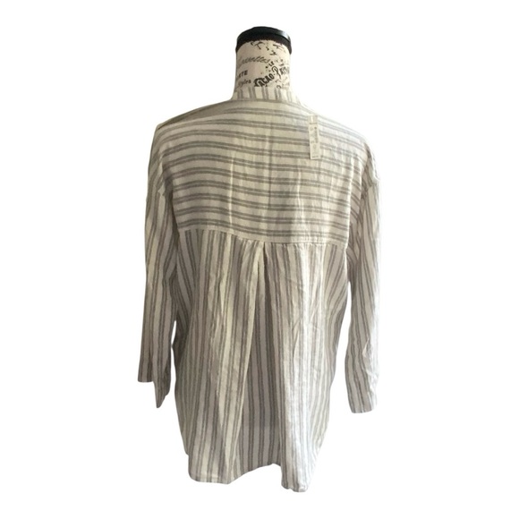 NWT Madewell Linen-Blend Lakeline Popover Shirt Sz XS NF313 - Picture 6 of 10